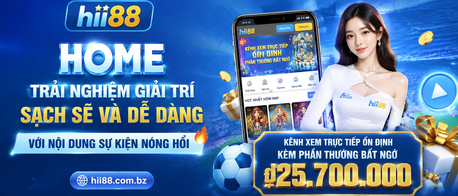 Khu vực slot game nổi bật trên hii88.com.bz