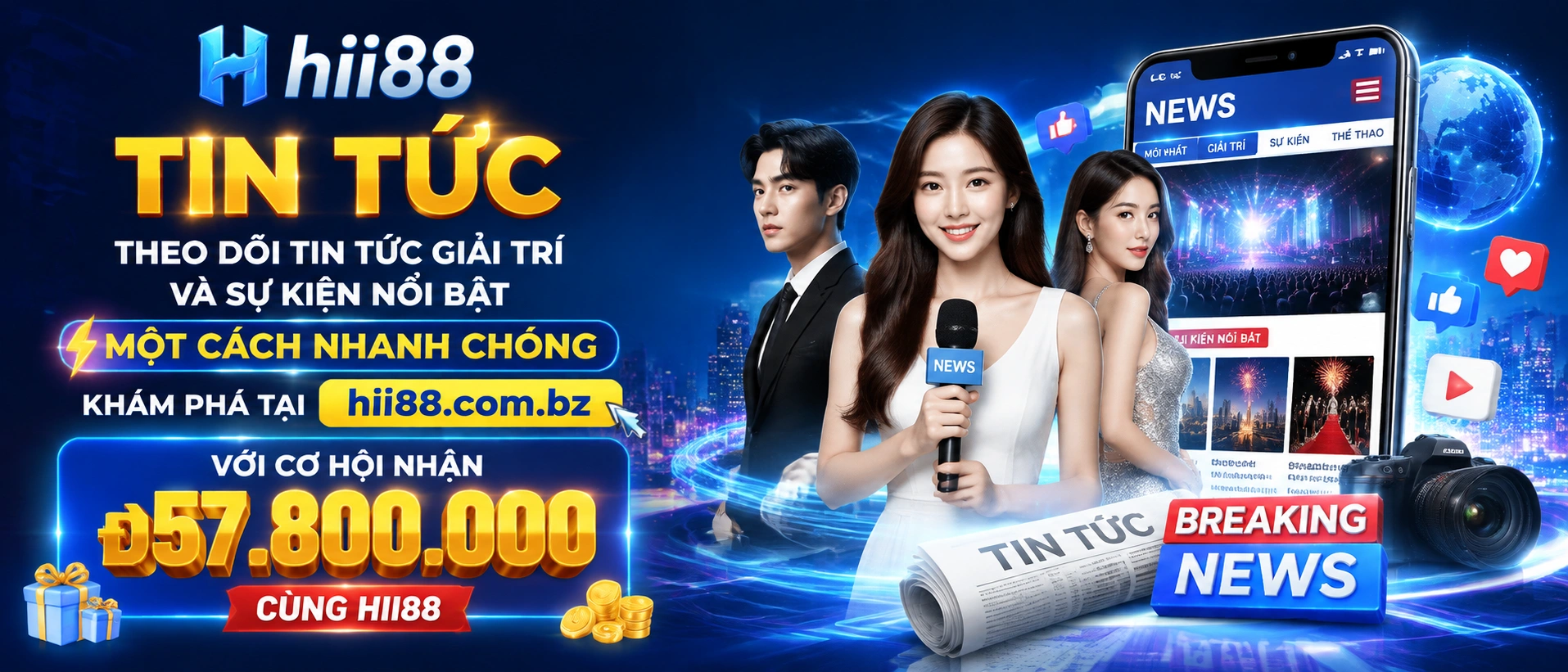 Không gian tin tức hii88 với các mục cập nhật nổi bật và khuyến mãi